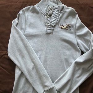 Men’s Hollister long sleeve gray large
